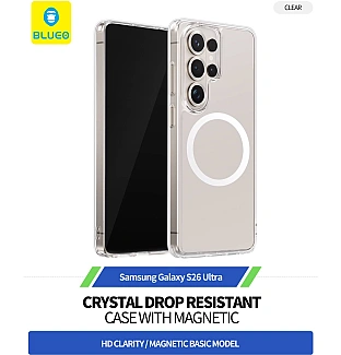 قاب Blueo بلو کریستالی با مگ سیف Crystal Drop Resistance Magsafe Case سامسونگ